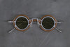 Rigards X ZIGGY CHEN joint copper titanium aluminum detachable double-layer sunglasses RG1911 collection RG-RG1911CU-HONGYINTMLV red and silver frame transparent green lens